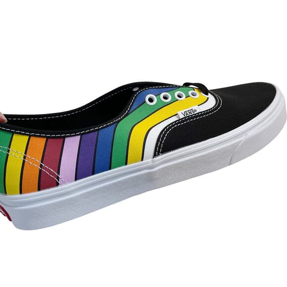 NWT VANS Authentic Sneaker Refract Rainbow Black Multi M10.5 W12 New VN0A2Z5IWN7 - Picture 4 of 8